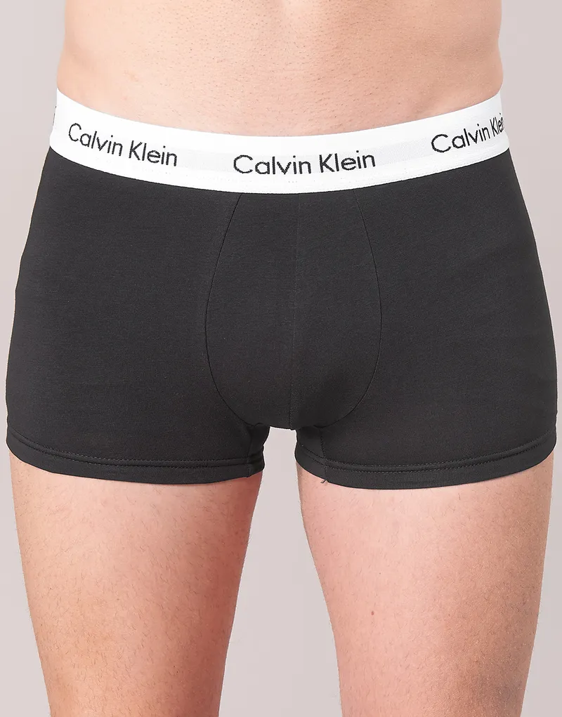 Bild 5 för Calvin Klein Cotton Stretch Low Rise Trunks 3-pak sort - Str. XL