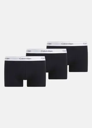 Produktfoto för Calvin Klein Cotton Stretch Shorty Trunks 3-Pak Sort Str. L   3 stk.