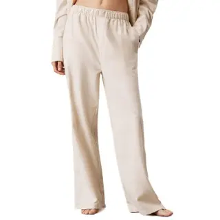 Produktfoto för Calvin Klein Flannel Sleep Pant Beige bomull X-Large Dam