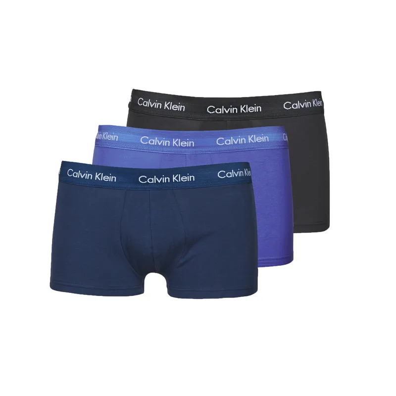 Bild 2 för Calvin Klein Kalsonger 3P Cotton Stretch Low Rise Trunks Flerfärgad-2 bomull Small Herr