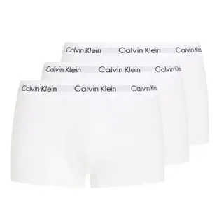 Produktfoto för Calvin Klein Kalsonger 3P Cotton Stretch Low Rise Trunks Vit bomull X-Large Herr