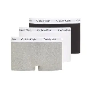 Produktfoto för Calvin Klein Kalsonger 3P Cotton Stretch Low Rise Trunks Vit/Grå bomull Medium Herr