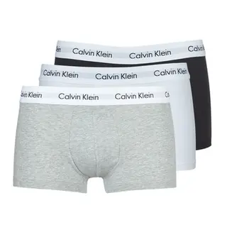 Produktfoto för Calvin Klein Kalsonger 3P Cotton Stretch Low Rise Trunks Vit/Grå bomull Small Herr