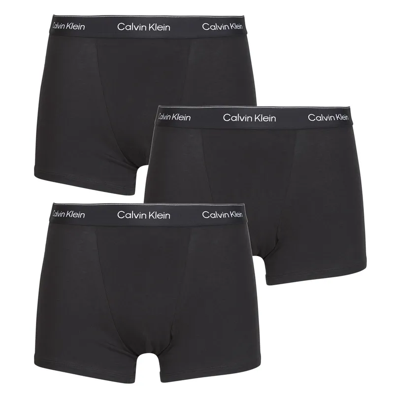 Bild 2 för Calvin Klein Kalsonger 3P Icon Cotton Relaxed Fit Trunks Helsvart bomull Small Herr