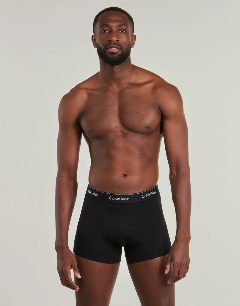 Bild 3 för Calvin Klein Kalsonger 3P Icon Cotton Relaxed Fit Trunks Helsvart bomull Small Herr