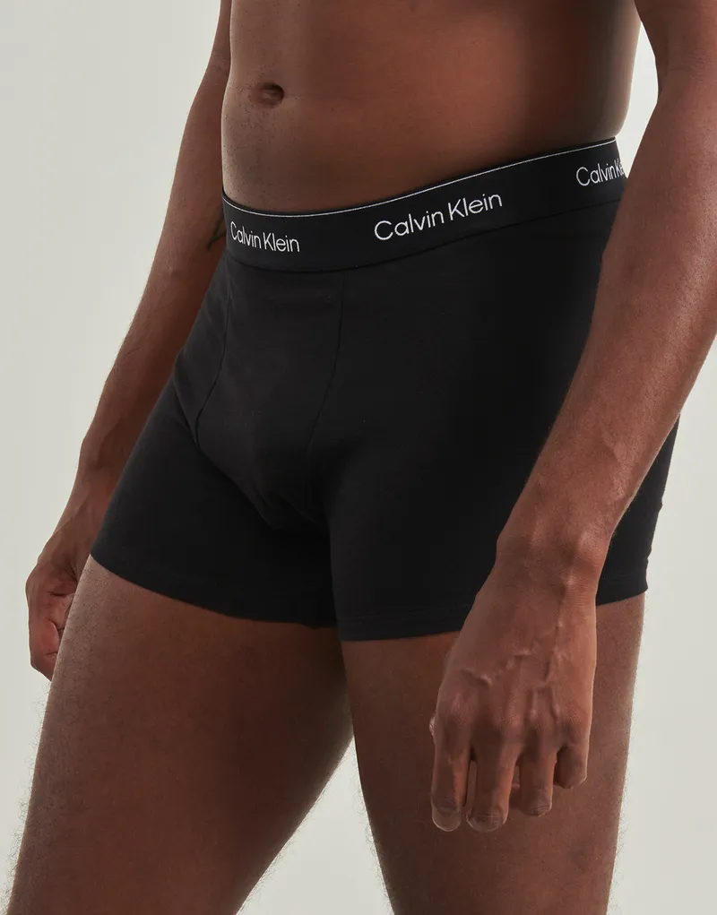 Bild 4 för Calvin Klein Kalsonger 3P Icon Cotton Relaxed Fit Trunks Helsvart bomull Small Herr