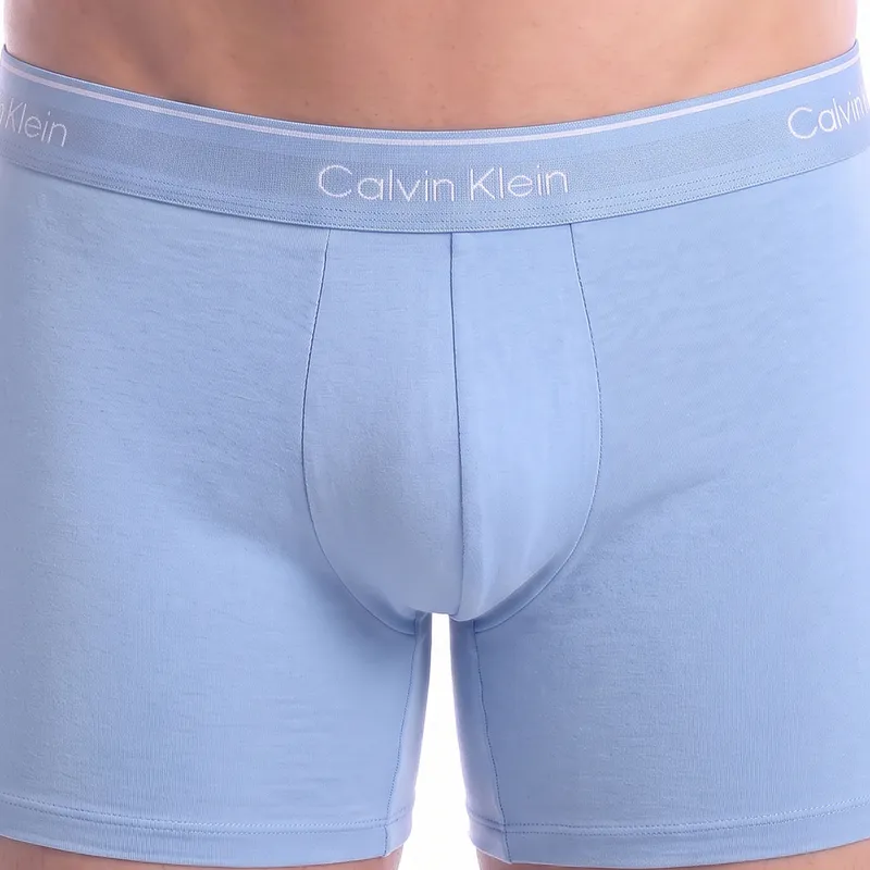 Bild 4 för Calvin Klein Kalsonger 3P Icon Cotton Relaxed Fit Trunks Svart/Blå bomull X-Large Herr