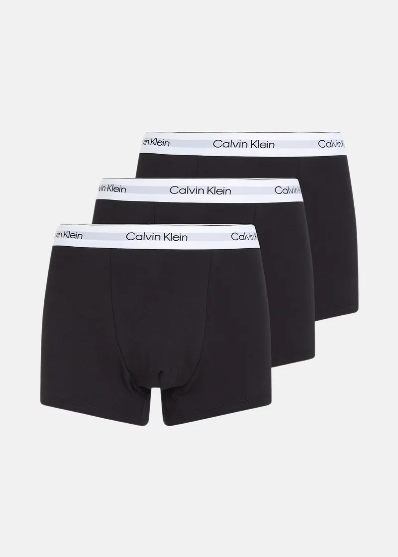 Bild 1 för Calvin Klein Kalsonger 3P Icon Cotton Relaxed Fit Trunks Svart bomull Large Herr