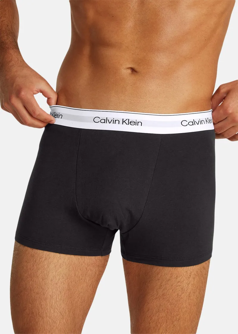 Bild 2 för Calvin Klein Kalsonger 3P Icon Cotton Relaxed Fit Trunks Svart bomull Large Herr