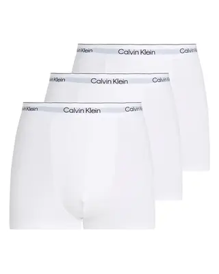 Produktfoto för Calvin Klein Kalsonger 3P Icon Cotton Relaxed Fit Trunks Vit bomull XX-Large Herr