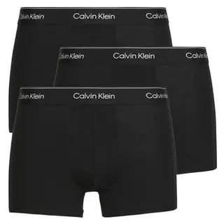 Produktfoto för Calvin Klein Kalsonger 3P Modern Cotton Stretch Trunk Helsvart bomull Medium Herr