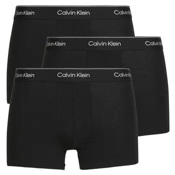 Bild 1 för Calvin Klein Kalsonger 3P Modern Cotton Stretch Trunk Helsvart bomull Medium Herr