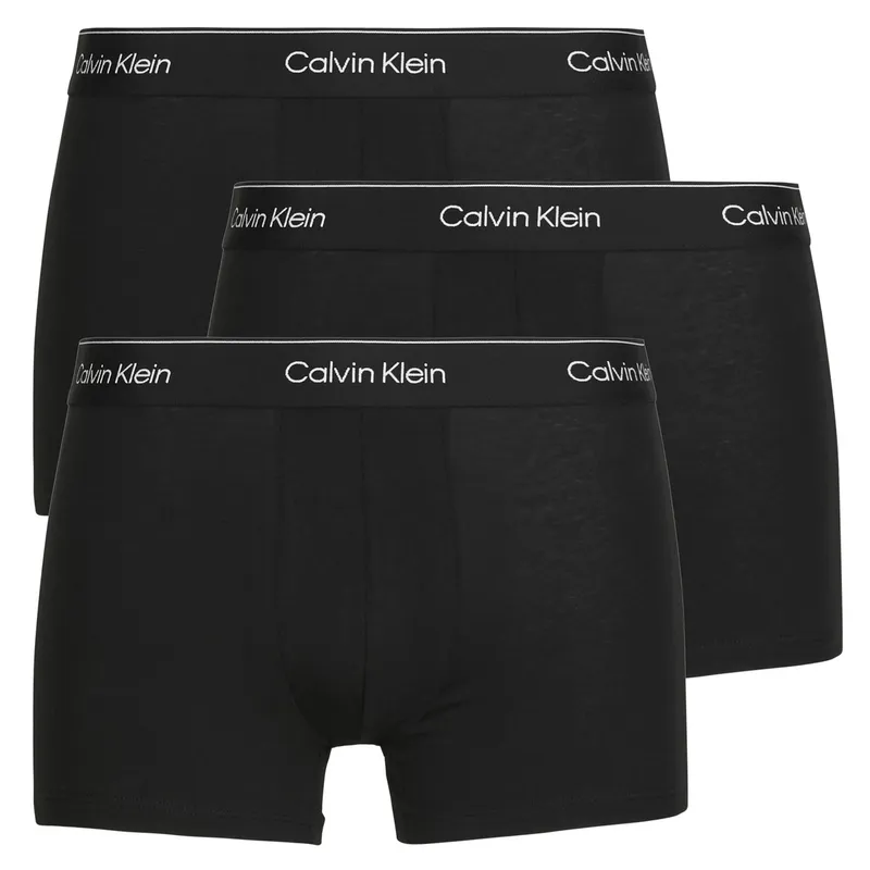 Bild 2 för Calvin Klein Kalsonger 3P Modern Cotton Stretch Trunk Helsvart bomull Medium Herr