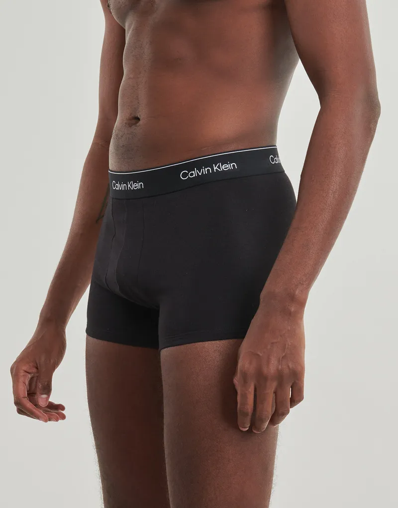Bild 4 för Calvin Klein Kalsonger 3P Modern Cotton Stretch Trunk Helsvart bomull Medium Herr
