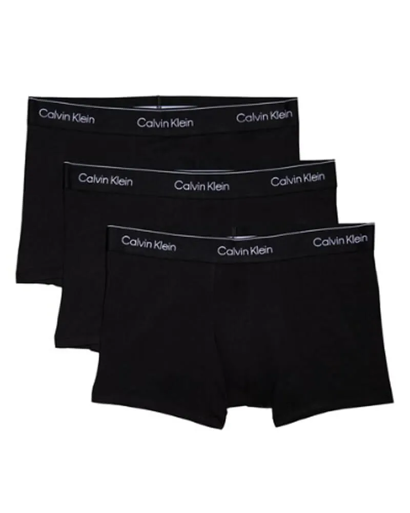 Alternativ bild 0 för Calvin Klein Kalsonger 3P Modern Cotton Stretch Trunk Helsvart bomull X-Large Herr