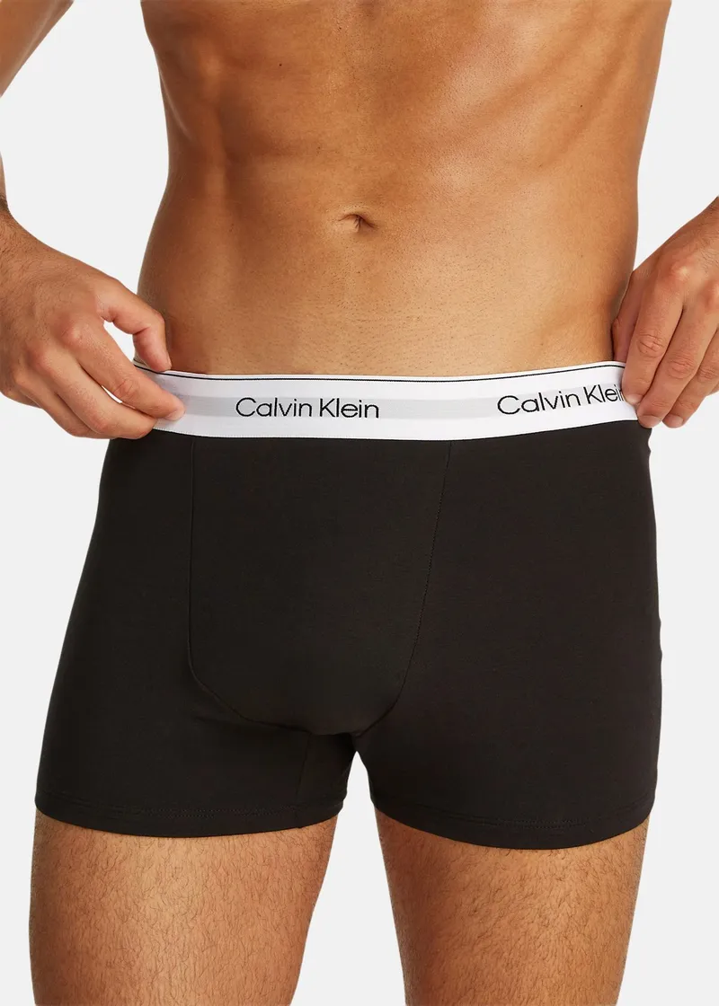 Bild 2 för Calvin Klein Relaxed Fit Cotton Trunks Str. L   3 stk.