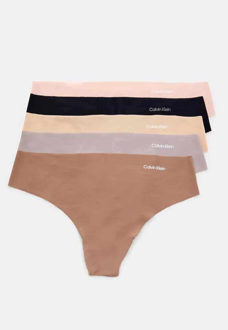 Alternativ bild 0 för Calvin Klein Thong 5 pack NP1 BLK/CAVERNSTONE/ M
