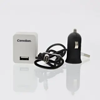 Produktfoto för Camelion USB-laddare för Lightning Apple och Micro-USB
