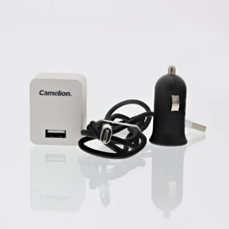 Alternativ bild 0 för Camelion USB-laddare för Lightning Apple och Micro-USB