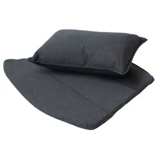 Produktfoto för Cane-Line, Breeze Dynset Loungestol Svart, Sunbrella Natte