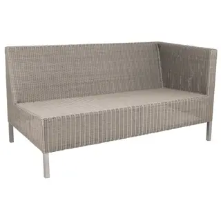 Produktfoto för Cane-Line, Connect 2-Sits Vänster Modul Hög Konstrotting Taupe