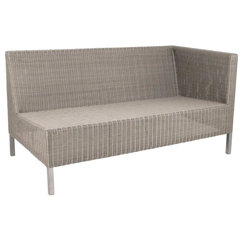 Alternativ bild 0 för Cane-Line, Connect 2-Sits Vänster Modul Hög Konstrotting Taupe