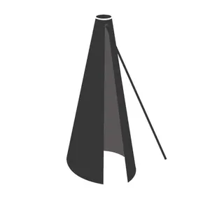 Produktfoto för Cane-Line, Cover 7: Parasoller (% Hyde) Black 48X48X220 Cm
