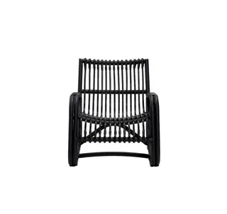 Produktfoto för Cane-Line, Curve loungefåtölj outdoor Lava grey