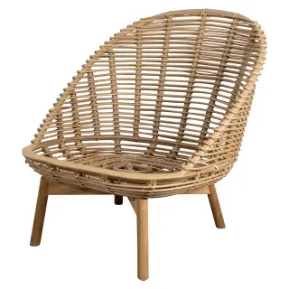 Produktfoto för Cane-Line, Hive loungestol m/teak ben Natural, Weave