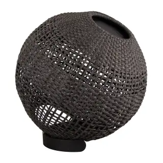 Produktfoto för Cane-Line, Illusion lampa rund Graphite, Soft Rope