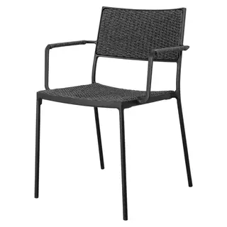 Produktfoto för Cane-Line, Less Karmstol Dark Grey