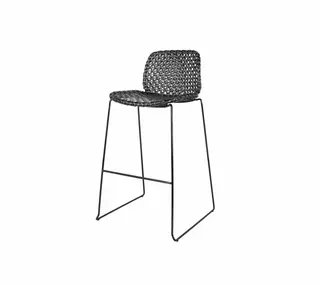 Produktfoto för Cane-Line, Vibe Barstol Black/Graphite Weave
