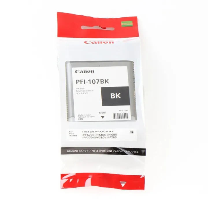 Alternativ bild 0 för Canon Bläckbehållare, PFI-107 BK, 6705B001, svart, singelförpackning