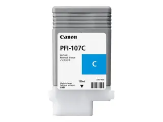 Produktfoto för Canon Bläckbehållare, PFI-107 C, 6706B001, cyan, singelförpackning
