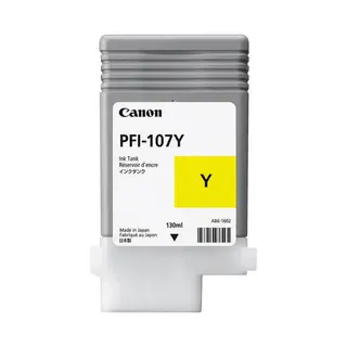 Produktfoto för Canon Bläckbehållare, PFI-107 Y, 6708B001, gul, singelförpackning