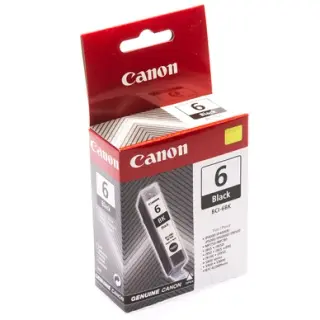 Produktfoto för Canon Bläckpatron, BCI-6 BK, 4705A002, svart, singelförpackning, hög kapacitet