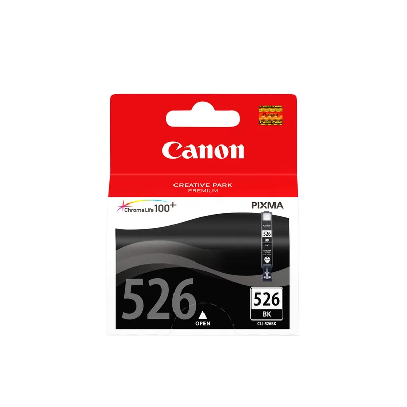 Alternativ bild 0 för Canon Bläckpatron, PIXMA CLI-526 BK, 4540B001, ChromaLife100+, svart, singelförpackning
