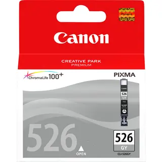Produktfoto för Canon Bläckpatron, PIXMA CLI-526 GY, 4544B001, ChromaLife100+, grå, singelförpackning