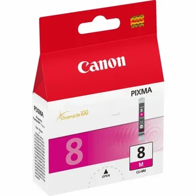Alternativ bild 0 för Canon Bläckpatron, PIXMA CLI-8 M, 0622B001, ChromaLife100, magenta, singelförpackning
