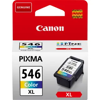 Produktfoto för Canon CL-546XL - 13 ml - Lång livslängd - färg (cyan, magenta, gul) - original - förpackning med stöldmärkning - bläckpatron - för PIXMA TR4551, TR4650, TR4651, TS3350, TS3351, TS3352, TS3355, TS3450, TS3451, TS3452