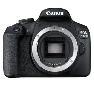 Produktfoto för Canon EOS 2000D - Digitalkamera - SLR - 24.1 MP - APS-C - 1 080 p / 30 fps - endast stomme - Wi-Fi, NFC