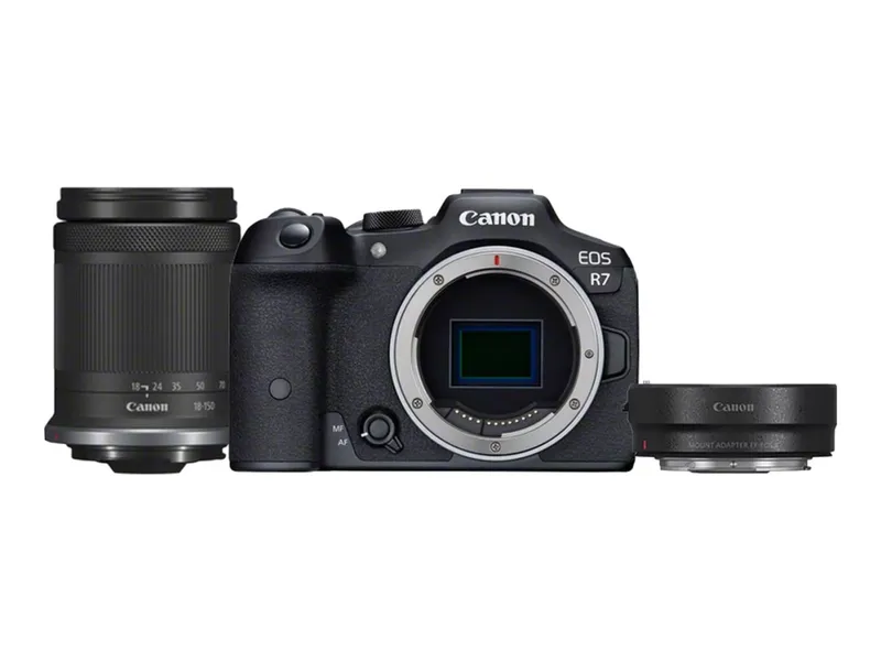 Alternativ bild 0 för Canon EOS R7 - Digitalkamera - spegellöst - 32.5 MP - 4 K / 60 fps - 8.3x optisk zoom RF-S 18-150mm F3.5-6.3 IS STM lens - Wi-Fi, Bluetooth