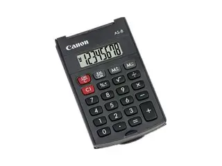 Produktfoto för Canon Miniräknare AS-8 Svart