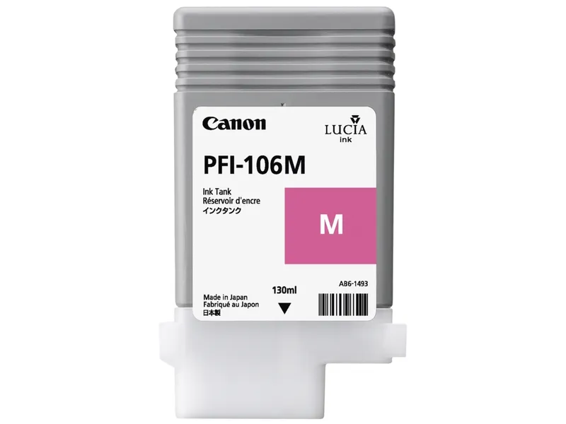 Alternativ bild 0 för Canon PFI-106 M - 130 ml - magenta - original - bläcktank - för imagePROGRAF iPF6400, iPF6400SE, IPF6450