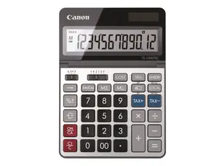 Produktfoto för Canon TS-1200TSC, Skrivbord, Grundläggande, 12 siffror, Visa tippning, Batteri, Metallisk