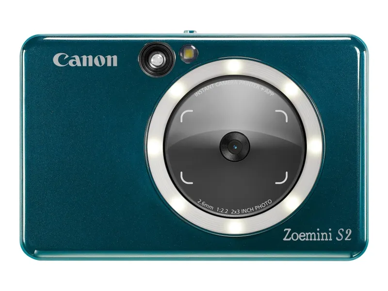 Alternativ bild 0 för Canon Zoemini S2 - Digitalkamera - kompakt med omedelbar fotoskrivare - 8.0 MP - NFC, Bluetooth - blågrön