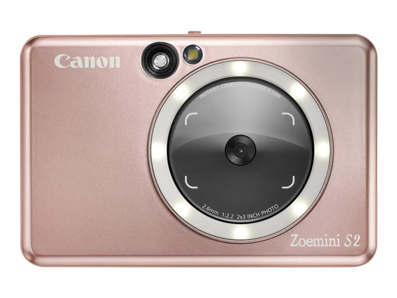 Alternativ bild 0 för Canon Zoemini S2 - Digitalkamera - kompakt med omedelbar fotoskrivare - 8.0 MP - NFC, Bluetooth - guldrosa
