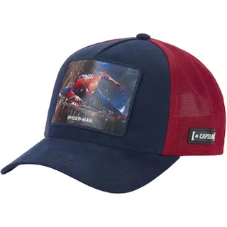 Produktfoto för Capslab - Blå trucker Keps - Marvel Spiderman Red/Blue Premium A-Frame Trucker @ Hatstore