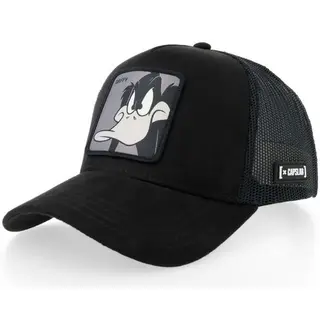 Produktfoto för Capslab - Svart trucker Keps - Looney Tunes Daffy Duck Black A-Frame Trucker @ Hatstore