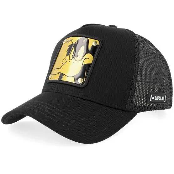 Bild 2 för Capslab - Svart trucker Keps - Looney Tunes Daffy Duck Black Trucker @ Hatstore